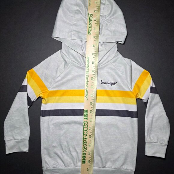 Authentic Toddler Boys Iowa Hawkeyes Black Yellow Gray Pullover Hoodie Size 2T - Picture 10 of 10
